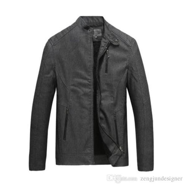 

mens winter designer pu jackets plus velvet stand collar long sleeve homme clothing warm hip hop style fashion casual apparel, Black;brown