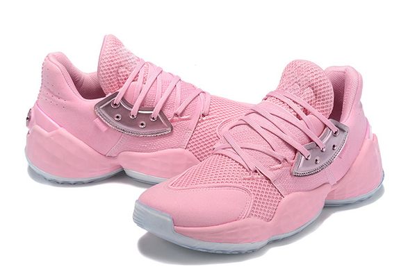 

pink lemonade harden vol 4 shoes sales with box james harden 4 casual basketball shoes size40-46, Black