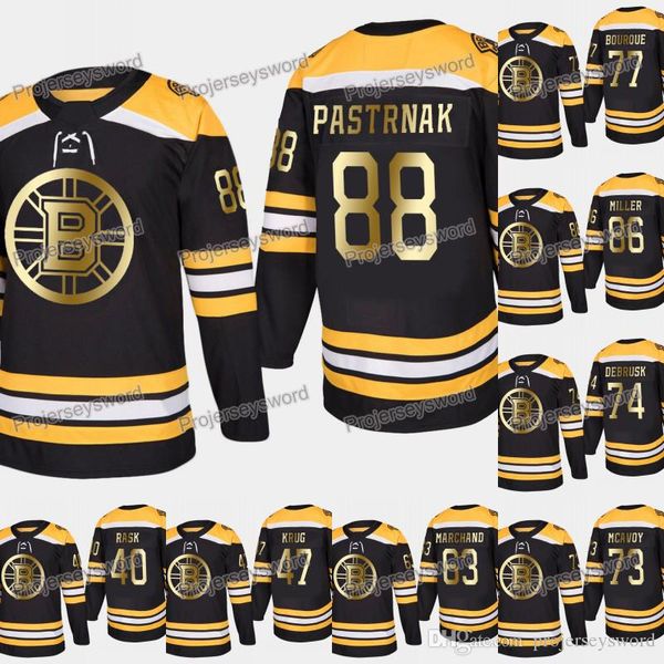 

Mens Boston David Pastrnak 2019 Gold Limited Bruins Jersey Tuukka Rask Torey Krug Adam McQuaid Brad Marchand Jake DeBrusk Kevan Miller
