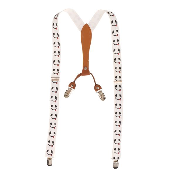 

взрослый мужской регулируемая suspender clip-на брекеты, White;black