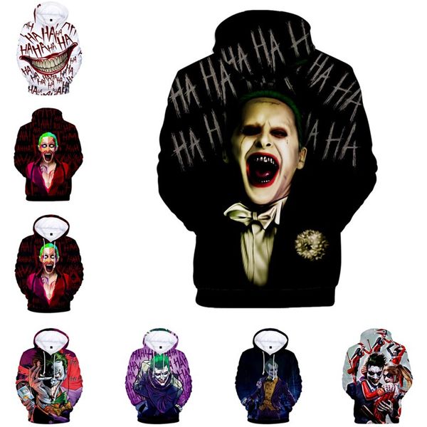

Дизайнерская одежда Роскошные мужские пуловеры Уличная одежда Пальто Suicide Squad Joker