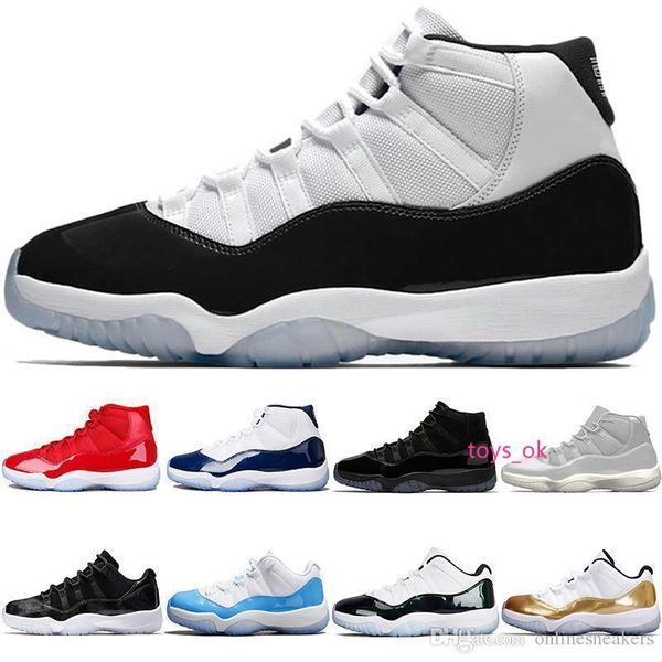 

45 shoes basketball concord 11 11s men women cap and gown unc gym red gamma blue bred barons athletic sport sneaker ing