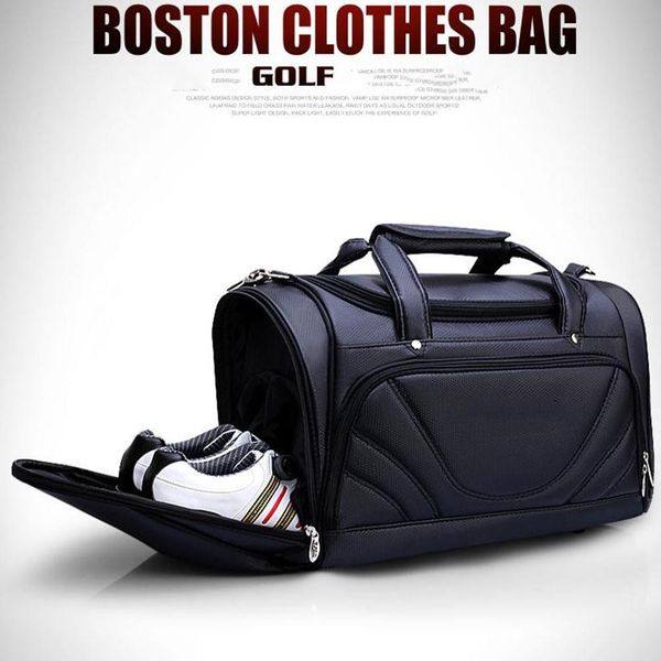 

huge capacity golf clothing bag male pu golf bag multi-function clothes