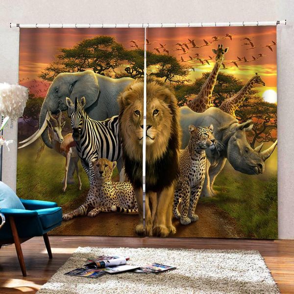 

japanese style curtains beautiful animal world 3d curtains for living room bedroom window