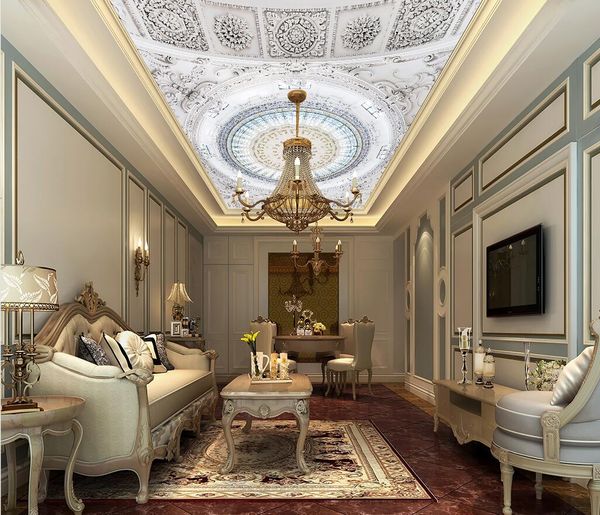 Modern Wallpaper 3d Wall Murals For Living Room Ceiling Mural