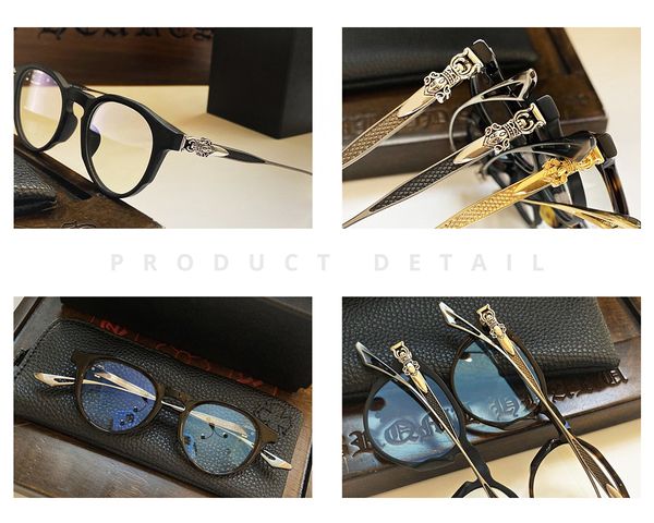 

женщины luxury new top модельер классических оптических очки ретро металл прозрачного объектива урожай классического clear очки рамка, White;black