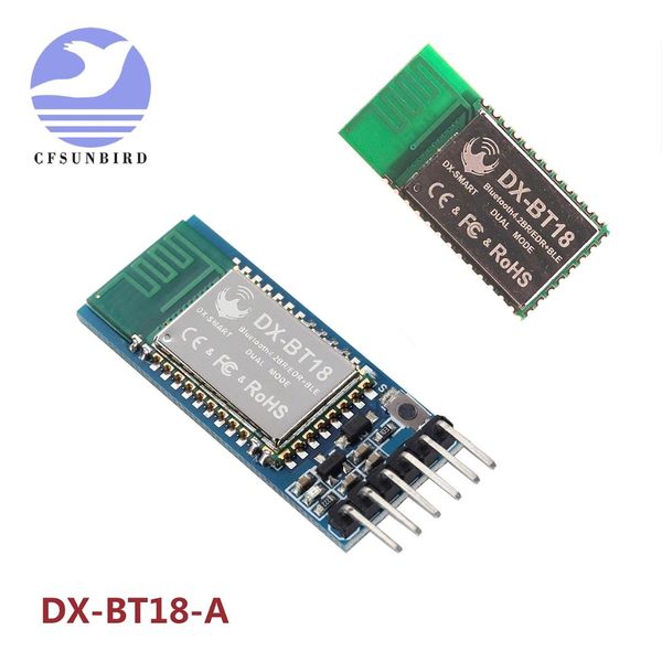 

1pcs dx-bt18 bluetooth dual mode module spp2.0+ble4.0 serial port transparent compatible hc-05 06 slave mode