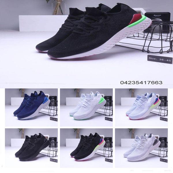 

2019 epic react 2 black white blue outdoor port hoe for men women fa hion cla ic ca ual hoe ize 36 45