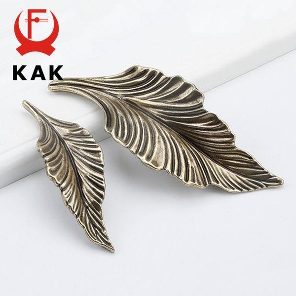 2020 Hardware Cabinet Pulls Kak Novelty Black Gold Leaves Creative