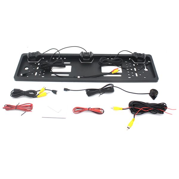 

driintel european license plate frame camera reversing radar / hole installation / reversing rear view real-time picture car