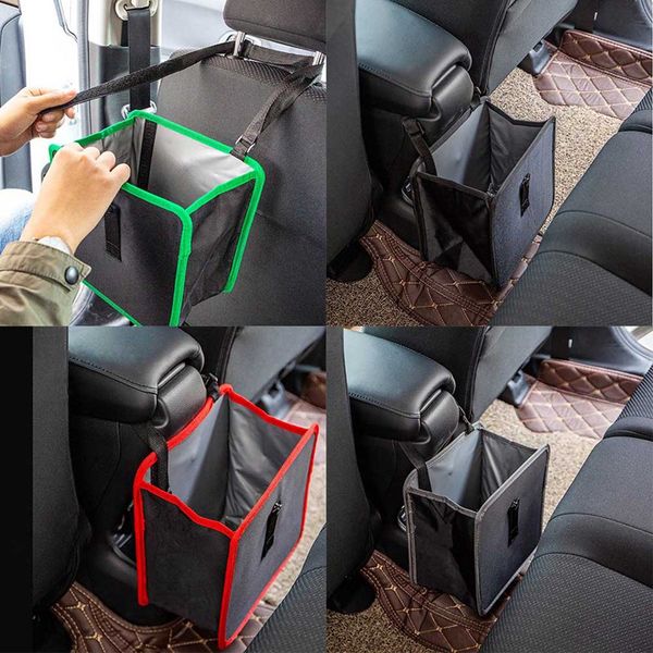 

автомобильный мусор bin может портативный и складной висячие auto мешка для сбора пыли автомобилей dustbin спинки сиденья мусор bin мусор ка