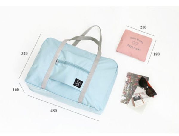 

travel big size foldable luggage bag clothes storage carry-on duffle bags solid travel bags