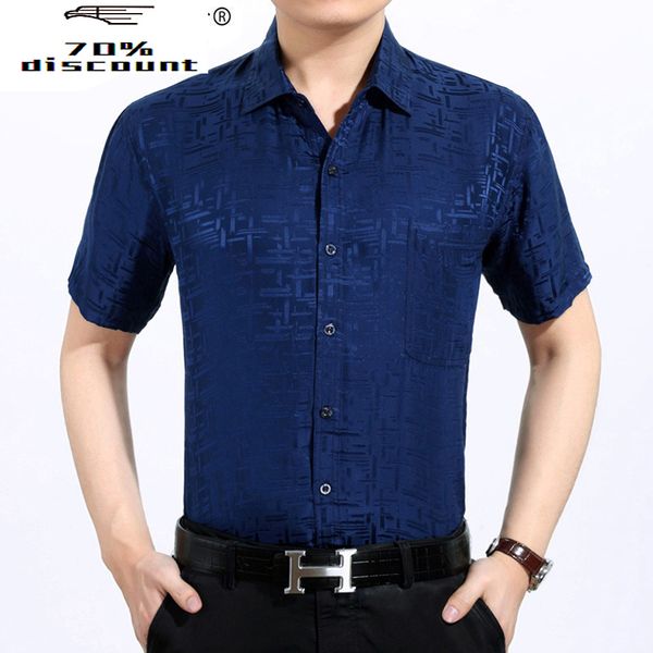 

2020 новое лето настоящая шелковая рубашка мужчины белая рубашка с коротким рукавом формальные мужские рубашки высокое качество camisa mascu, White;black