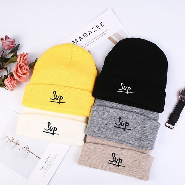 

wool children's winter fashion versatile hipster pullover knitted knitted sweet cute pullover hat cold hat, Blue;gray