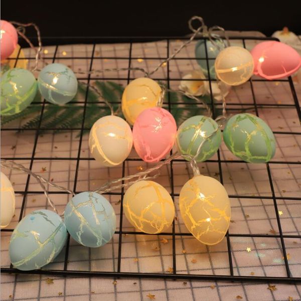 

easter lucky egg lamp string creative led twinkle light cracked eggshell battery colorful small night light garden room decorations wy523q