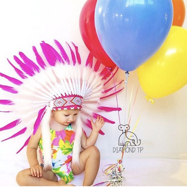 

ins-style color feather headwear party decoration pgraphic prop entertainment places decoration garment accessories, Yellow