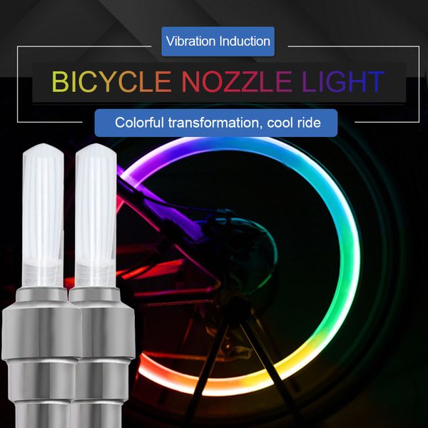 

vvvist 2pcs bike motorcycle car wheel led light tyre valve cap flash lamp caps on car wheels tires accessories auto light
