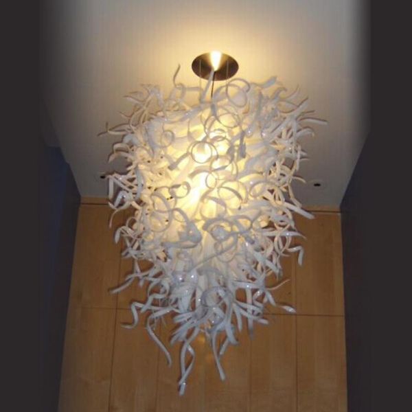 

unique designed milk white luxury glass chandelier 100% handmade blown glass modern art decor led chandelier for livinghome bedroom decora