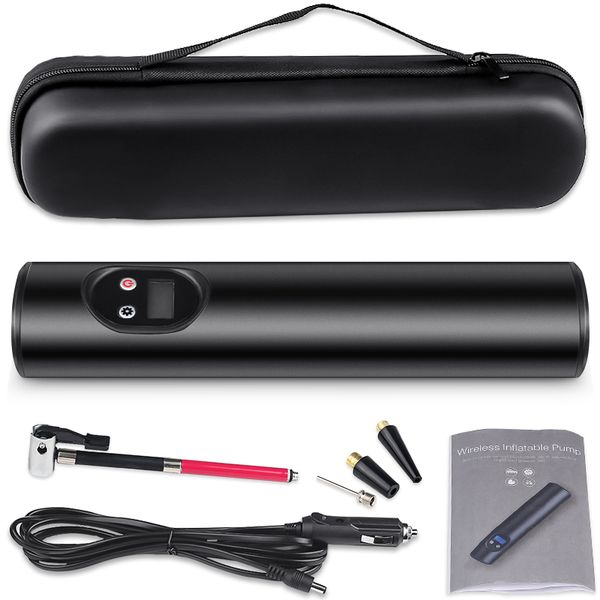 

motorcycle auto mini air compressor 12v portable car air pumps electric tire inflator lcd digital 150psi inflatable pump