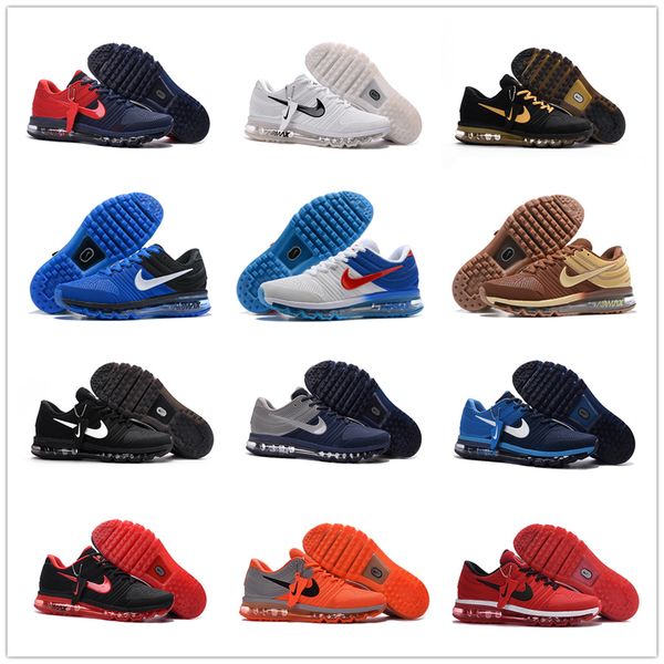 

new air max 2017 kpu running shoes for men women airmax sports sneakers trainers black white red green us size us5.5-12