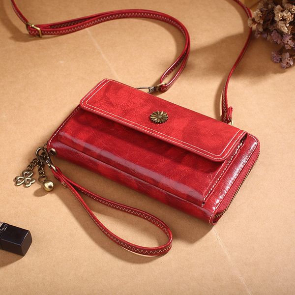 

women's bag 2020 summer new mobile phone bag messenger small long wallet multi-card coin purse card ticket clip