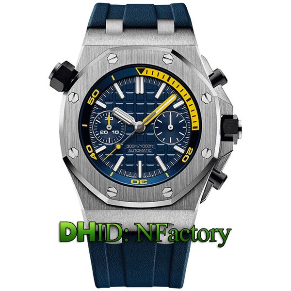 

15 styles montre de luxe pour hommes 26703st.oo.a027ca.01 chronograph vk quartz movement blue rubber 316l steel montre de luxe a39, Slivery;brown