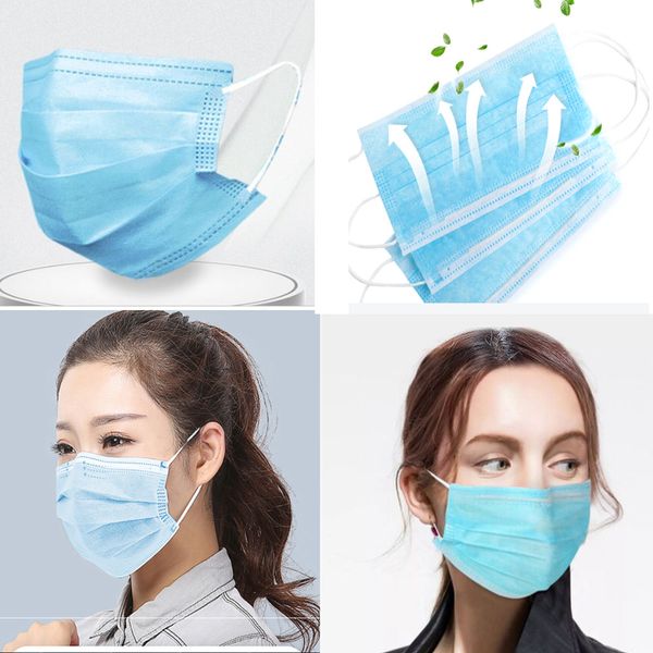 

n95 маска антивирусом пыли одноразовые маски номера-ткали 3 слоя слой мелтблаун фильтр рот маска