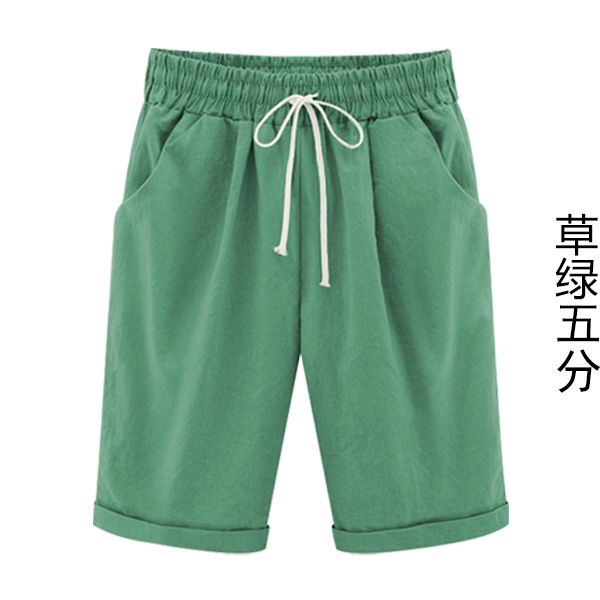

women's shorts 2021 autumn and winter wide-legged wild was thin casual comfortable, White;black