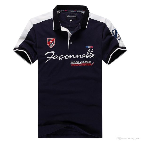 

2019 fashion faconnable selling short polo for men good quality big size m  xl xxl, White;black