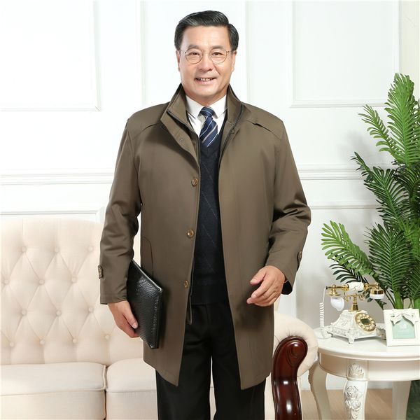 

men's medium wool solid casual business slim jackets windbreakers male autumn winter warm thicken mens wool jacekt coats, Tan;black