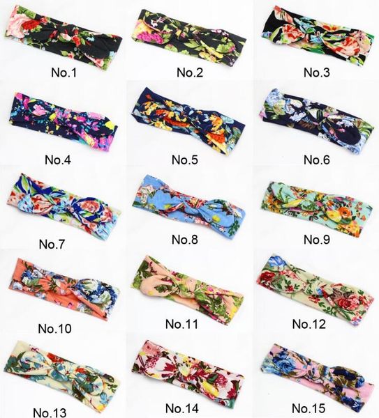 

dhl bow belt children printing kids baby flower headbands bohemian hair accessories head wrap girls childrens, Slivery;white