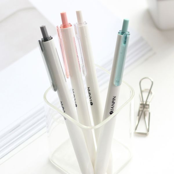 

4pcs jianpin cute gel pen stationary kawaii school supplies gel ink pen school stationary office suppliers kids gift office