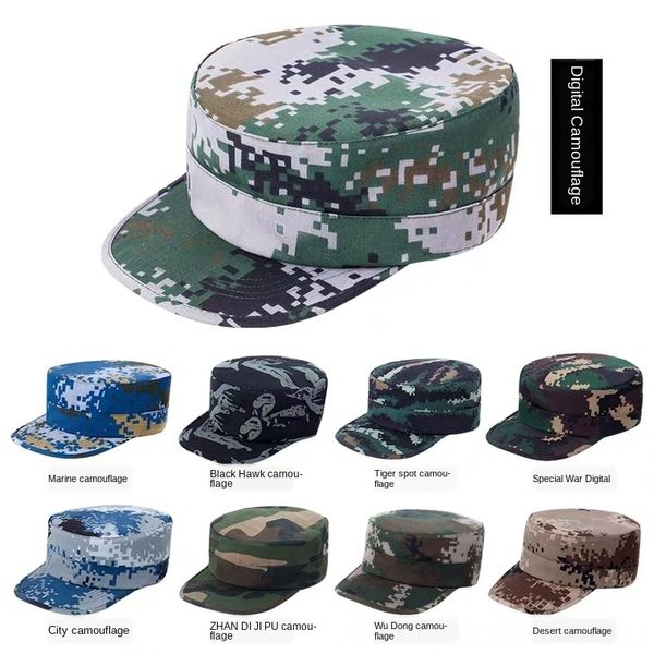 

training men's new tactics autumn style men's new camouflage hat children's outdoortraining hat jungle desert tactics autumn, Blue;gray