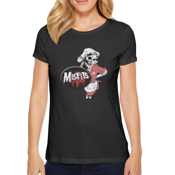 

fashion womens misfits fiend skull posters black round neck t shirt casual band shirts misfits darth skull fiend discography fiends 4, White