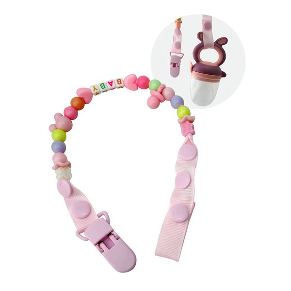 

baby newborn pacifier chain clips holder diy colorful christmas personalised gift