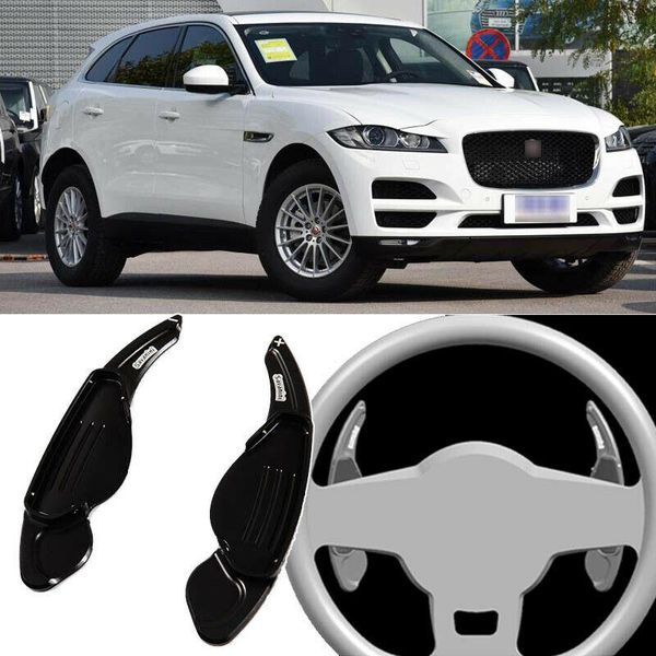

2pcs car steering wheel shift paddle shifter extension for jaguar f-pace 2016-19