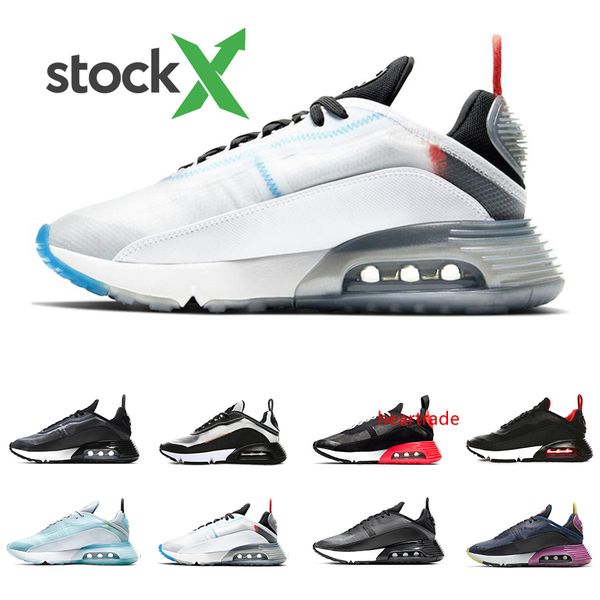 

stock x 2090 mens running shoes men women 2090s trainers pure platinum duck camo bred triple black white lava glow sports designer sneakers