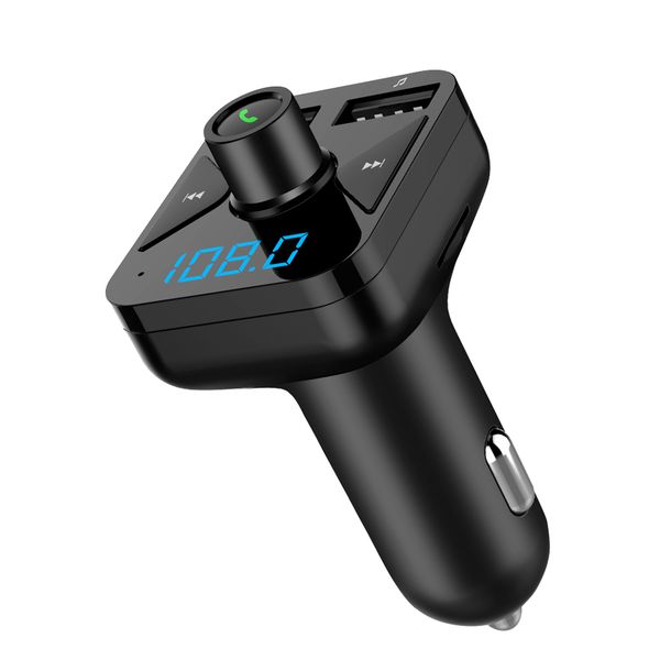 

bluetooth car mp3 player with fm transmitter 3.4a smart dual usb support folder switch tf card u disk music play