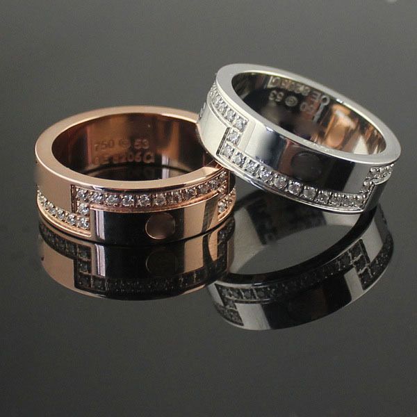 

z76 fahion big carter brand man women ring factory wholesale decorative screw shape sell jewelry have logo 18k gold plated ring, Silver