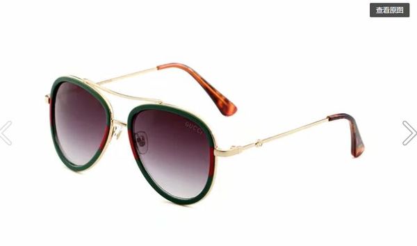 

fashion brand evidence sunglasses retro vintage men's brand designer shiny gold frame5 laser logo of women0062, White;black