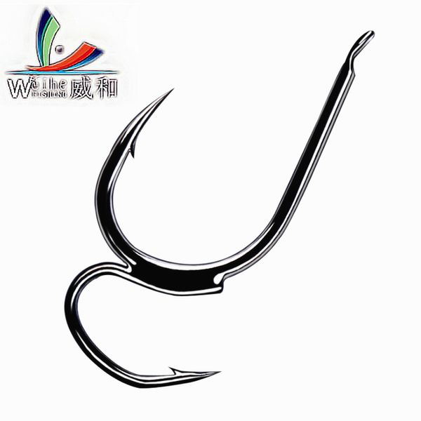 

10pcs 1package high-carbon steel two strength tip sharp fighting fishing hook with barbed fish gear for taiwan sea fishing