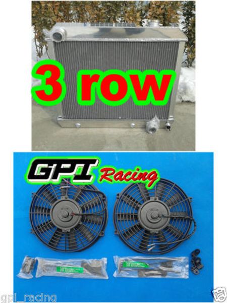 

3 row for 1960 1961 1962 1963 1964 1965 for deville aluminum radiator +fan 60 61