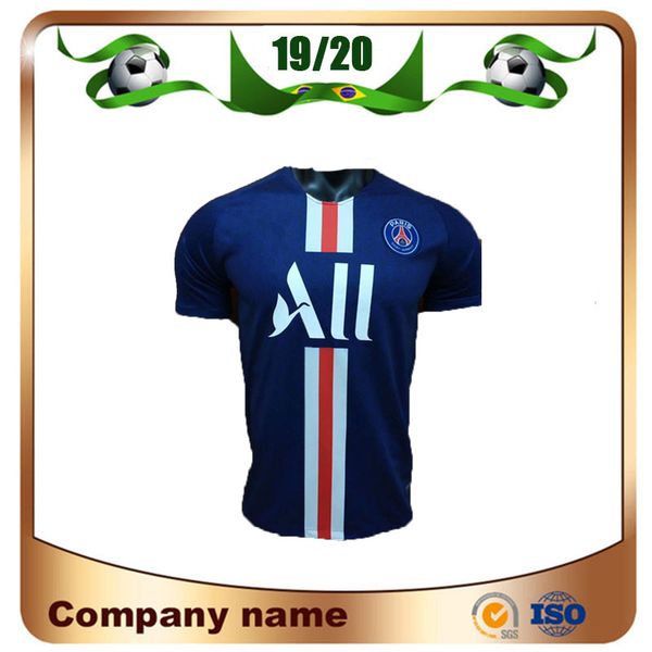 

19/20 #10 neymar jr home blue soccer jersey 2019 #7 mbappe soccer shirt #9 cavani #6 verratti paris football uniform, Black;yellow