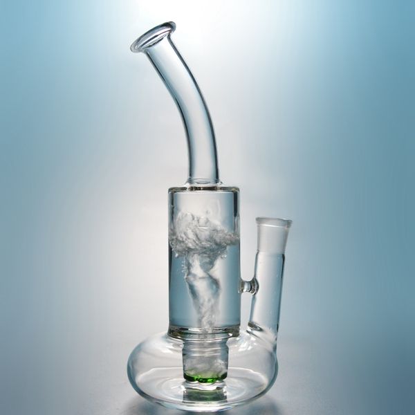 

Торнадо Percolator Бонг Ресайклер Dab Rig 4 мм Толстые Beaker Bongs Уникальная нефтяные вышки стекло вода Бонг с 18ммами Bowl