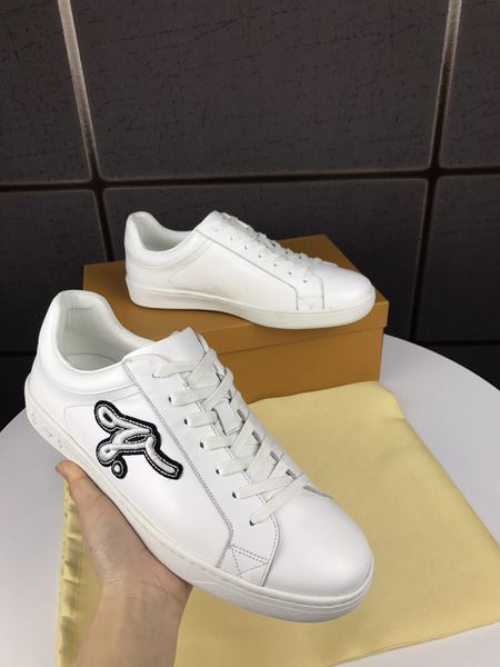 

2019 luxury designer mens shoes men basketball sneakers trainers loafers stan smith star vintage espadrilles shoes with box size 38-44 -57, Black