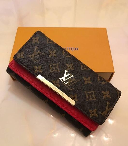 

women louis vuitton wallet shoulder bags clutch hand bag fold coin purse card package