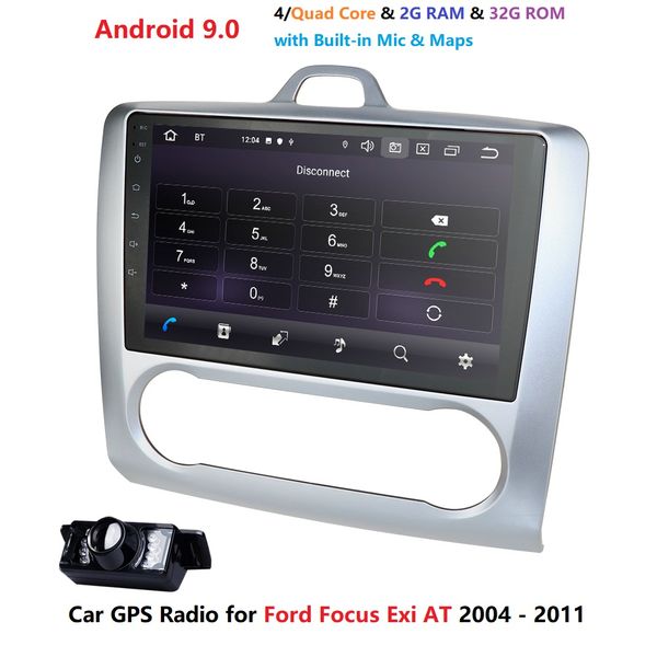 

9 inch 2 din gps navigation android 9.0 car radio for 2004 2005 2006-2011 focus exi at quad core rds usb 4g wifi dvr swc car dvd