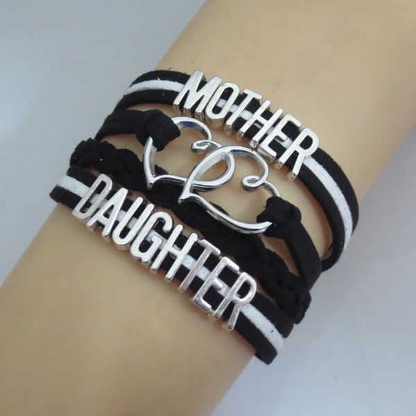 

fashion charm mother daughter bracelet fashion love girl bracelet jewelry girl gift jewelry, Golden;silver