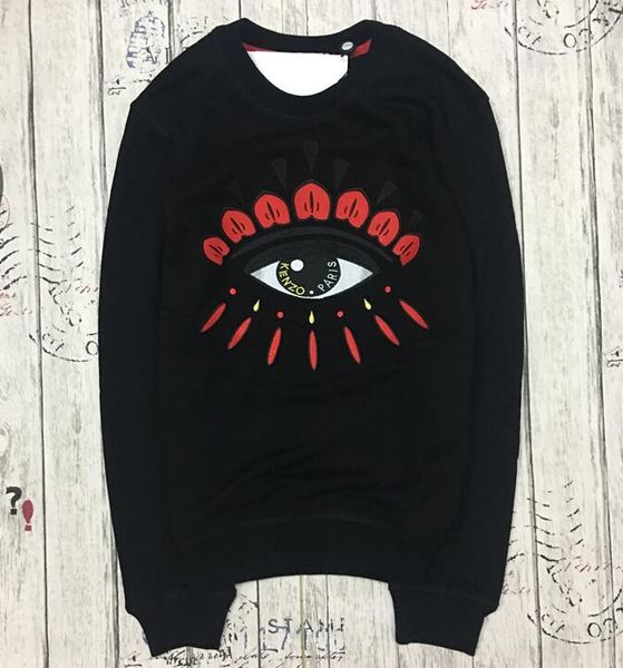 

xxl kenzo embroidery tiger head sweater man woman long sleeve o-neck pullover embroidery pure cotton terry, Blue;black