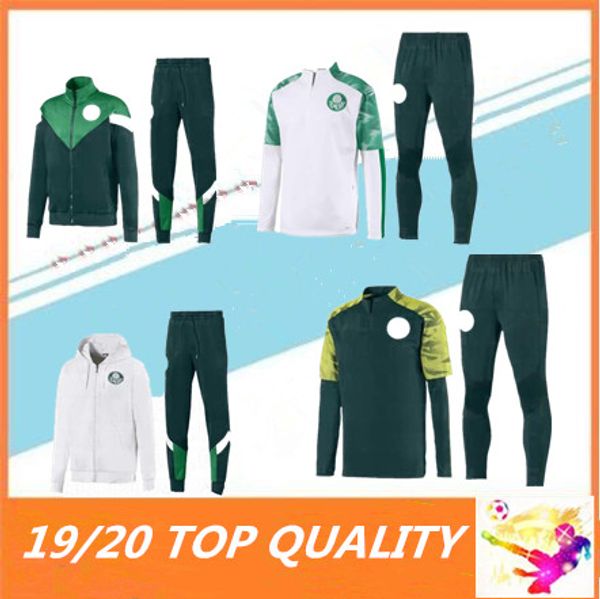 

19 20 palmeiras soccer tracksuit brazil g.jesus alecsandro 2019 2020 palmeiras maillot de foot jacket training suit, Black